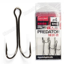 Крючки двойники Lucky John Predator LJH120-***
