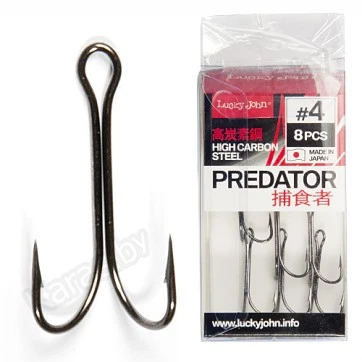 Крючки двойники Lucky John Predator LJH120-***