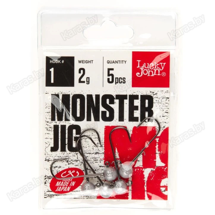 Джиг-головки Lucky John Monster Jig №4 (5 шт.)