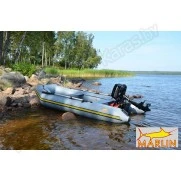 Надувная 4-местная ПВХ лодка Marlin 320SLK