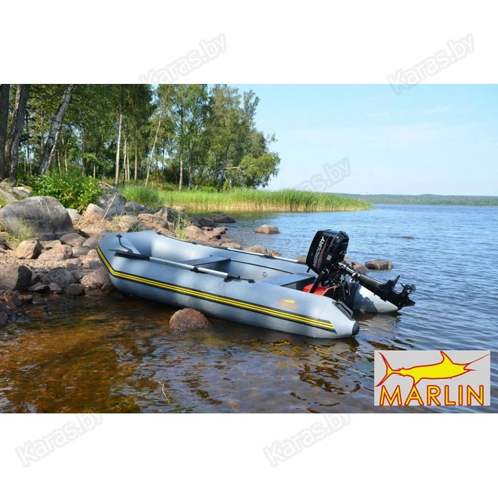 Надувная 4-местная ПВХ лодка Marlin 320SLK
