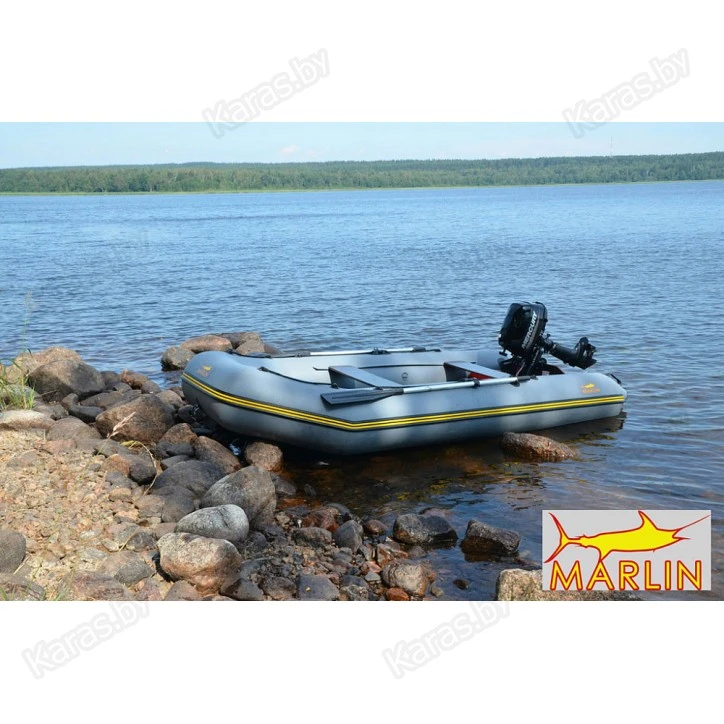 Надувная 4-местная ПВХ лодка Marlin 320SLK