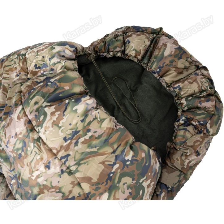 Спальный мешок Mednovtex Камуфляж 210x85 с подголовником (-25°C, на флисе)