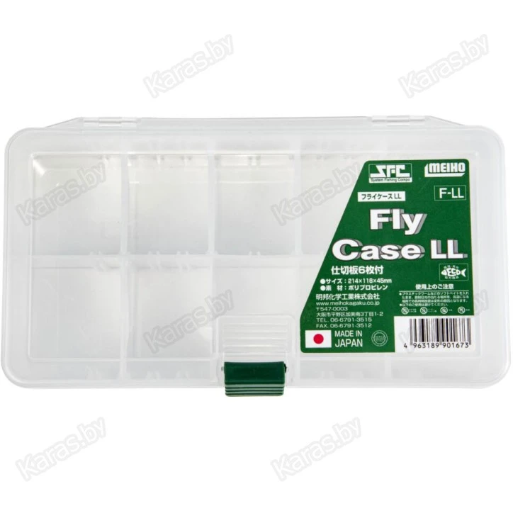 Коробка рыболовная пластиковая Meiho SFC FLY CASE LL 214x118x45 мм