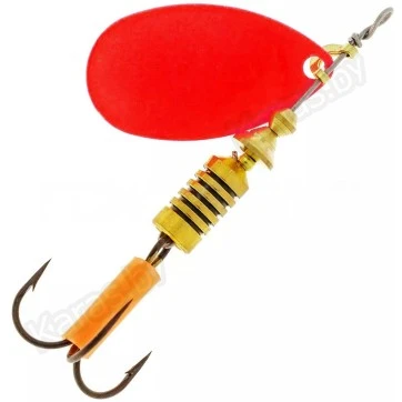 Блесна вращающаяся Mepps Aglia Fluo Rouge 1 (3.5г)
