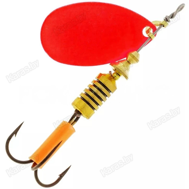 Блесна вращающаяся Mepps Aglia Fluo Rouge 1 (3.5г)