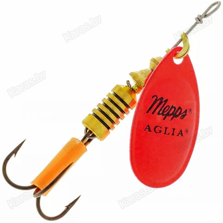 Блесна вращающаяся Mepps Aglia Fluo Rouge 1 (3.5г)