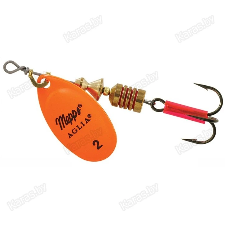Блесна вращающаяся Mepps Aglia Fluo Orange 2 (4.5г)