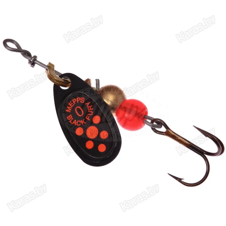 Блесна вращающаяся Mepps Black Fury Orange 0-** (2г)