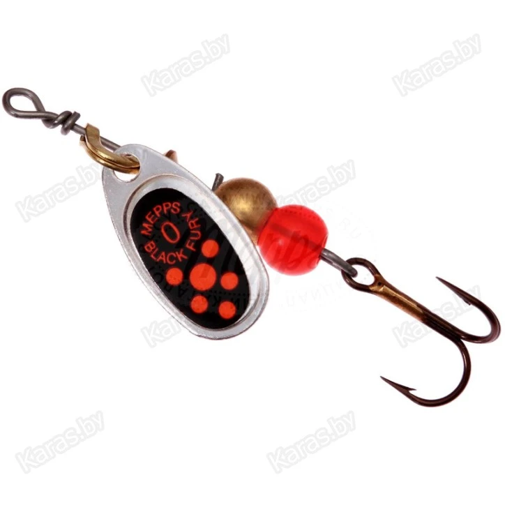 Блесна вращающаяся Mepps Black Fury Orange 0-** (2г)
