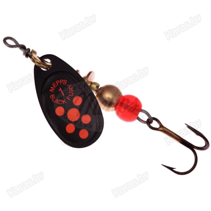 Блесна вращающаяся Mepps Black Fury Orange 1-** (3.5г)