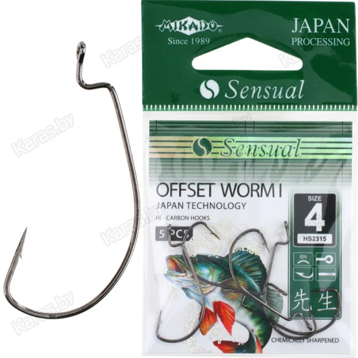 Крючки Mikado Sensual Offset Worm I