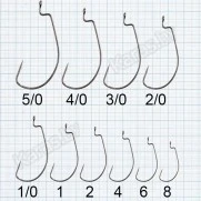 Крючки Mikado Sensual Offset Worm I
