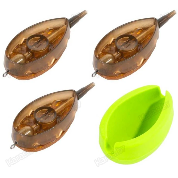 Набор кормушек Mikado Method Feeder Aperio L, 3шт. (20г+30г+40г) + форма
