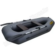 Надувная 2-местная ПВХ лодка Муссон R-260 (серая)