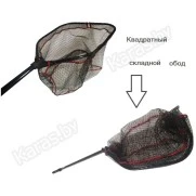 Подсачек складной телескопический Namazu Pro NoKnot Net PVC 160 см 60х60