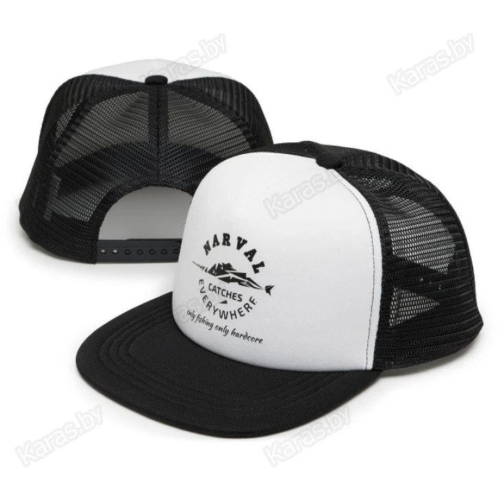 Кепка с сеткой Narval Mesh Cap Catches Everywhere Circle Black and White