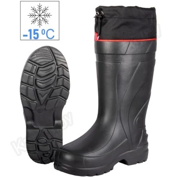 Сапоги зимние Norfin Step Light с манжетой черные