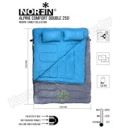 Спальный мешок двухместный Norfin Alpine Comfort Double 250 (0°С)