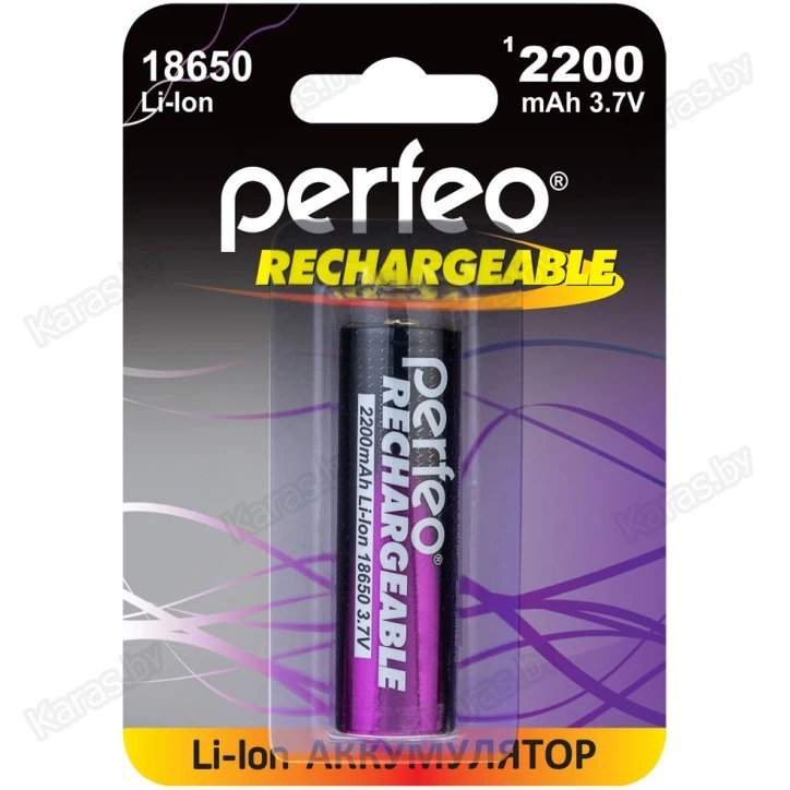 Аккумуляторная батарея Perfeo Li-Ion 2200mAh 3.7V (18650)