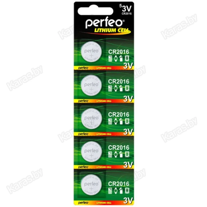 Батарейка Perfeo 3V (CR2016)