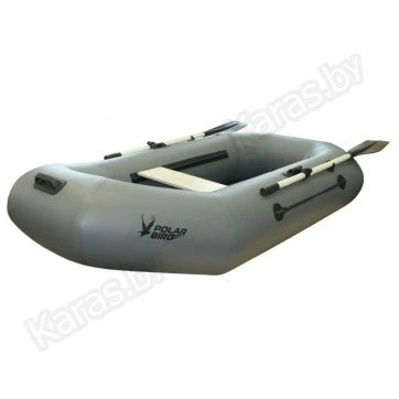 Надувная 1-местная ПВХ лодка Polar Bird Чирок PB-230 Т (серая)