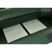Надувная 1-местная ПВХ лодка Polar Bird Чирок PB-210 Т СС (зеленая, слань стеклокомпозит)