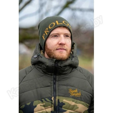Шапка Prologic Bivy Logo Beanie Rifle Green/Orange
