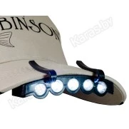 Фонарь на кепку Robinson 99-LM-008