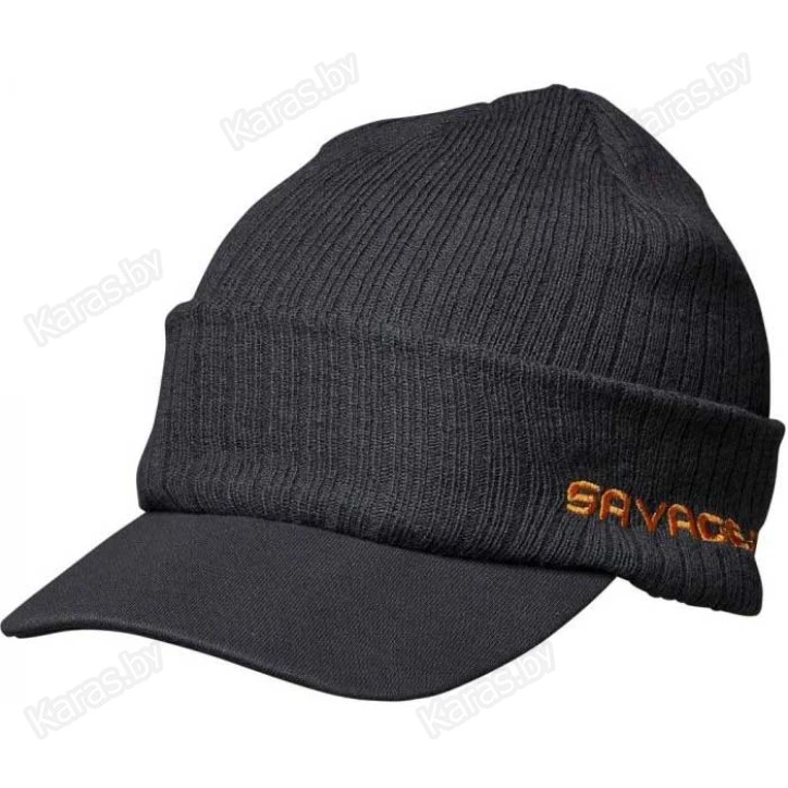Шапка с козырьком Savage Gear Peak Beanie Rock Grey