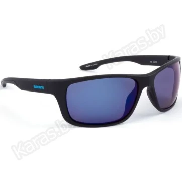 Очки поляризационные Shimano Antares Matte Black & Blue Mirror