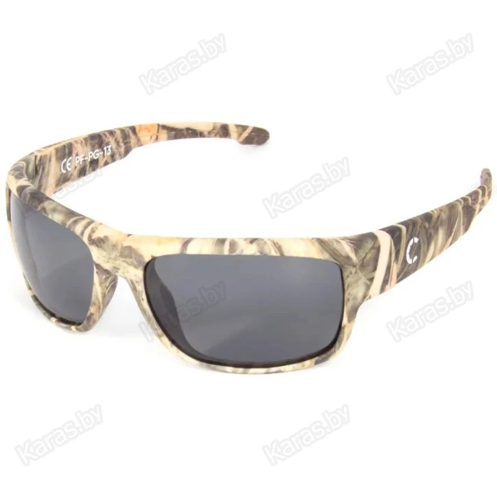 Очки поляризационные Следопыт Dark Camo Grey (в твердом чехле)