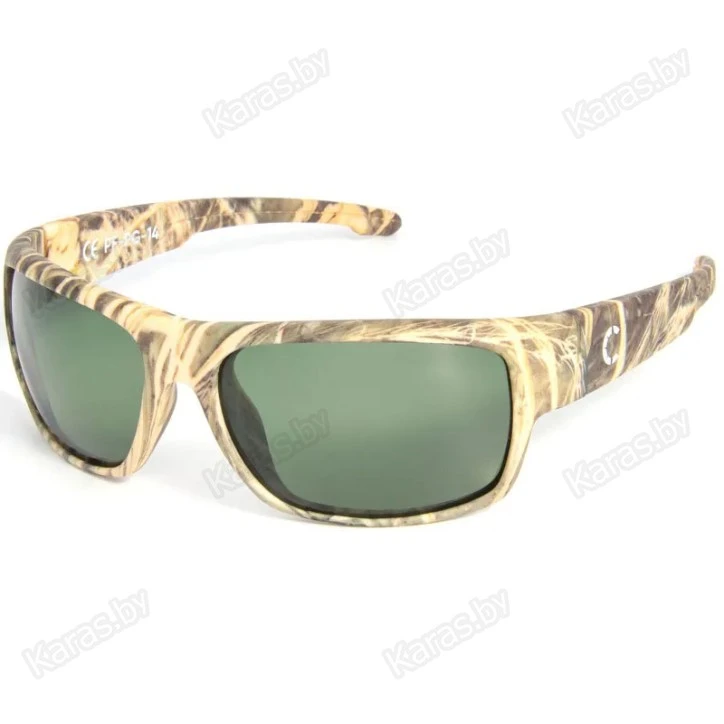 Очки поляризационные Следопыт Dark Camo Green (в твердом чехле)