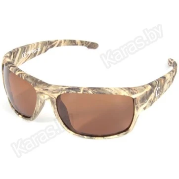 Очки поляризационные Следопыт Dark Camo Brown (в твердом чехле)