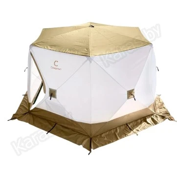 Палатка зимняя Следопыт КУБ PREMIUM 6 СТЕН, трехслойная (3.6х3.1х2.05 м)