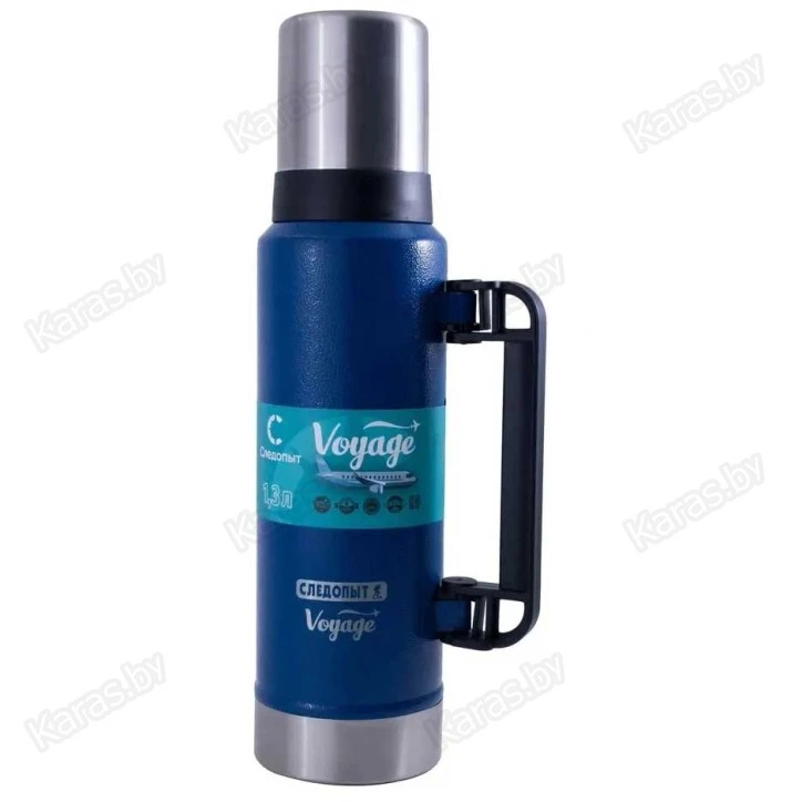 Термос Следопыт Voyage с ручкой 1.3 л (PF-TM-18)
