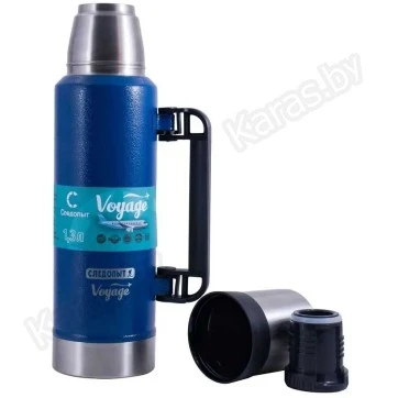 Термос Следопыт Voyage с ручкой 1.3 л (PF-TM-18)