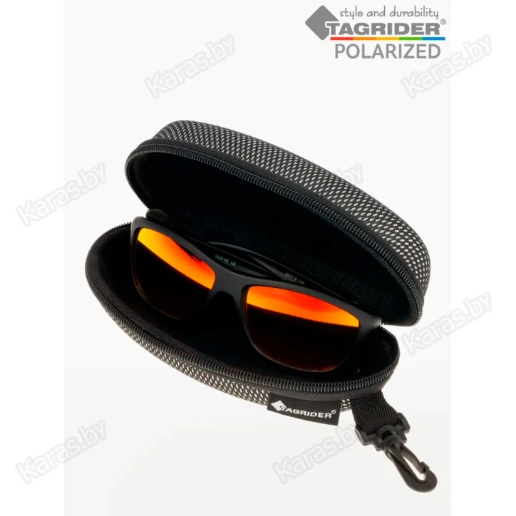 Очки поляризационные Tagrider N29-45 Gold Red Mirror в чехле