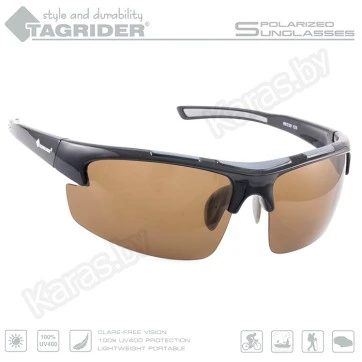 Очки поляризационные Tagrider N08-1 Brown в чехле