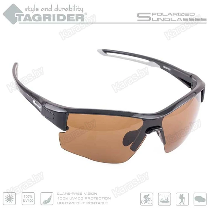 Очки поляризационные Tagrider N14-1 BROWN в чехле
