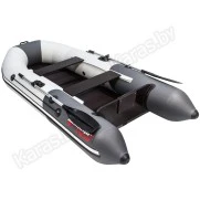 Надувная 2-местная ПВХ лодка Таймень NX 2850 СКК Комби (светло-серый, графит)