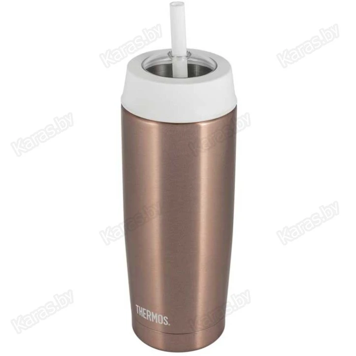 Термостакан c трубочкой THERMOS TS-4030 P 0,47 л (бронзовый)