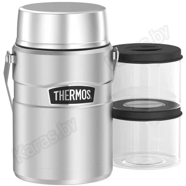 Термоконтейнер с ланч-боксами THERMOS SK-3030 MS Big Boss 1,39 л (стальной)