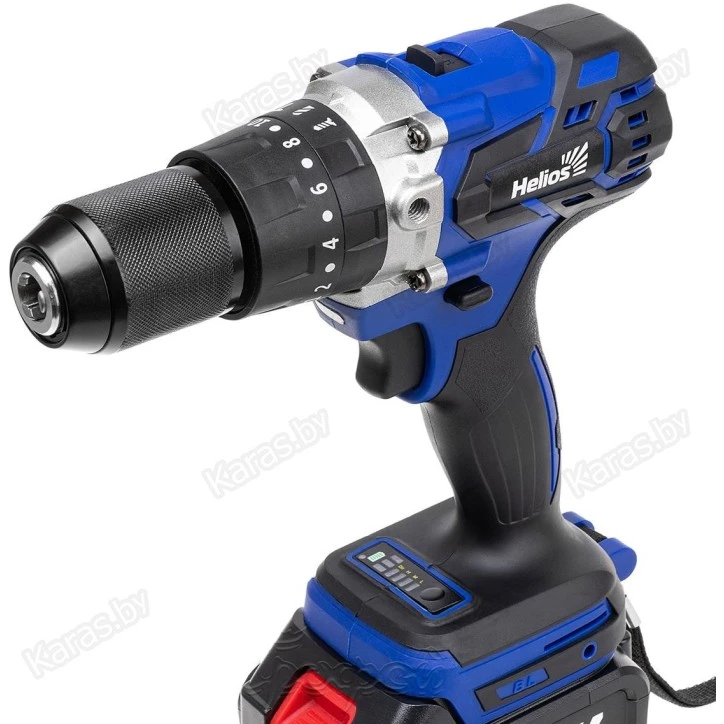 Шуруповерт-электробур 120 Нм, 18V, 6Ah (HS-LB176) Helios