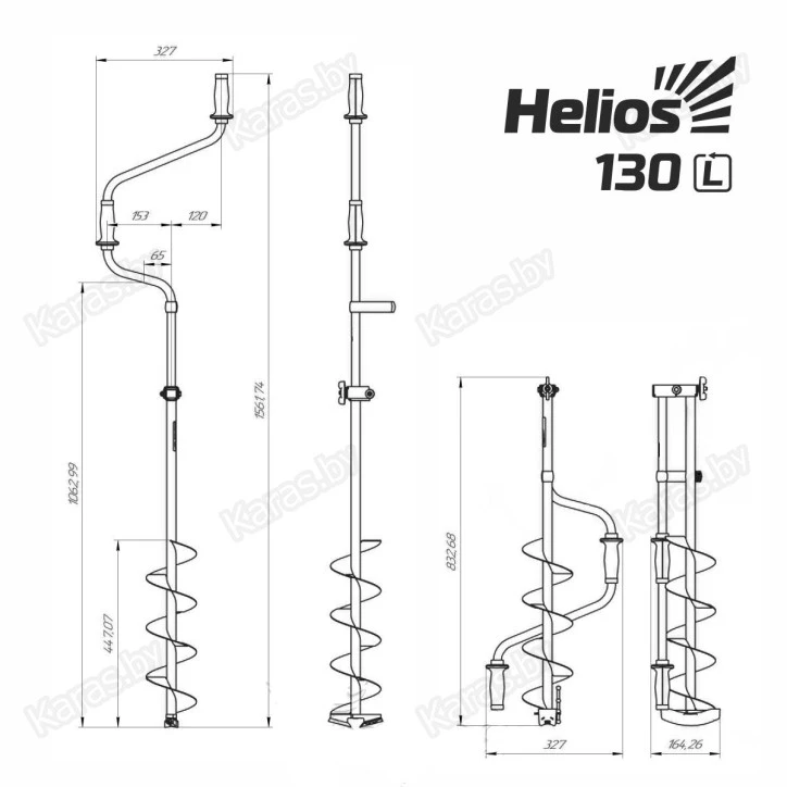 Ледобур Helios 130D мм