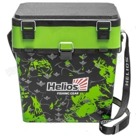 Ящик рыболовный зимний Helios Shark 19 л (салатовый)