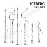 Ледобур двуручный Тонар Iceberg-Euro 130L - 1300 v3.0