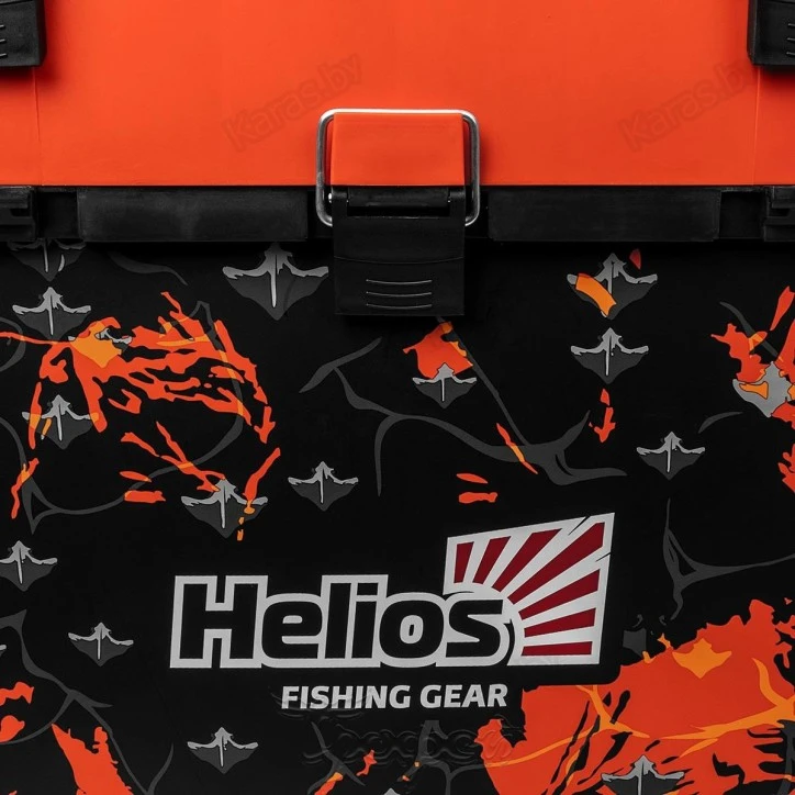 Ящик рыболовный зимний Helios Shark 19 л (оранжевый)
