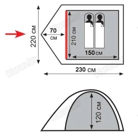 Палатка Totem TEPEE 2 (v2)