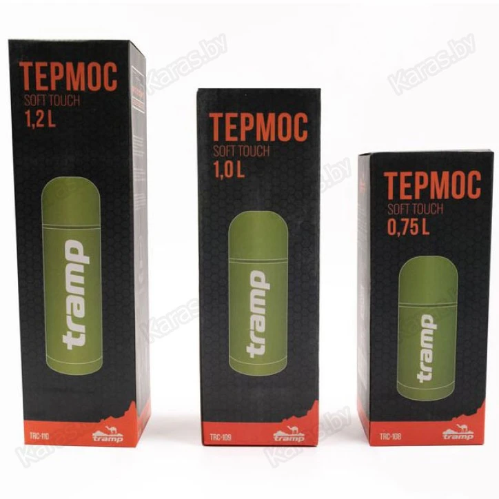 Термос Tramp Soft Touch 0.75 л (оливковый)